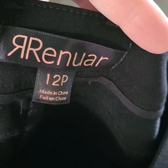 Renuar black casual pants. Size 12 P - Picture 6 of 11